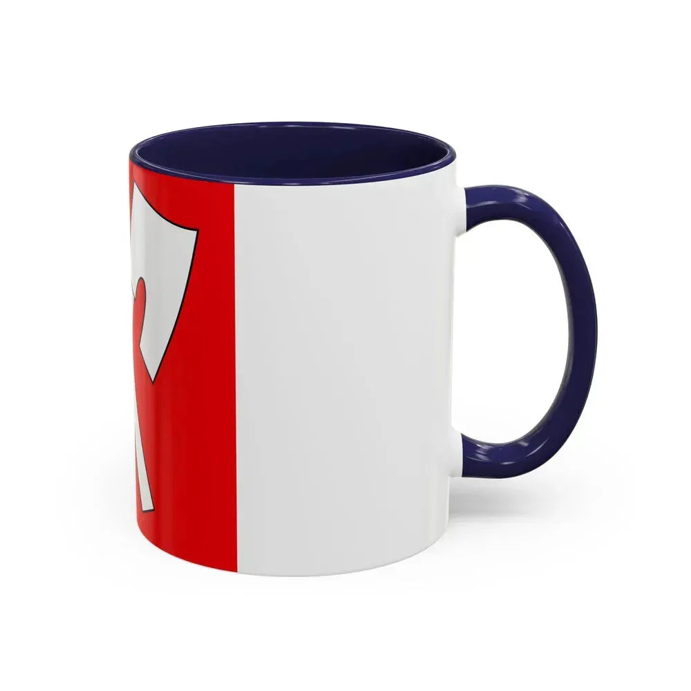 Flag of Biel Switzerland - Accent Coffee Mug - Go Mug Yourself