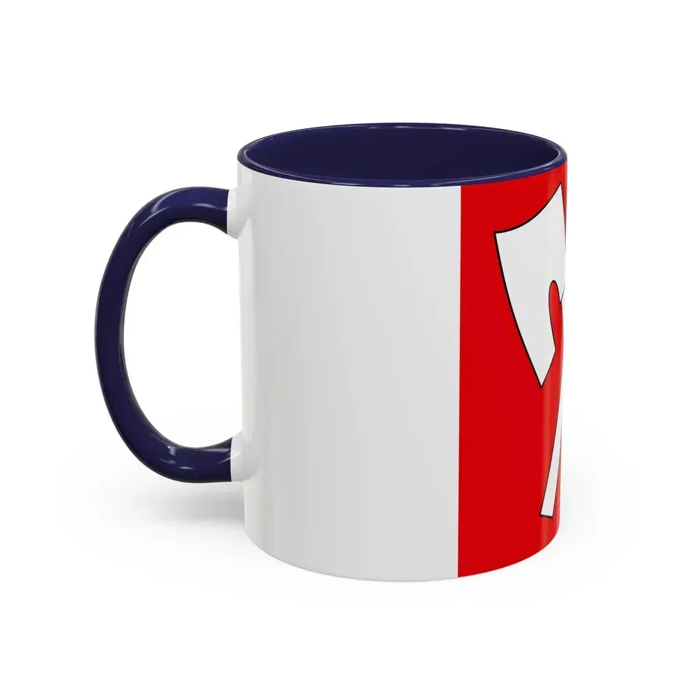 Flag of Biel Switzerland - Accent Coffee Mug - Go Mug Yourself