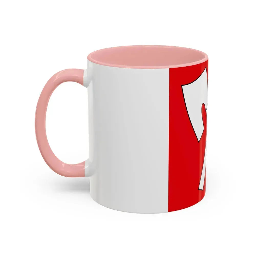 Flag of Biel Switzerland - Accent Coffee Mug - Go Mug Yourself