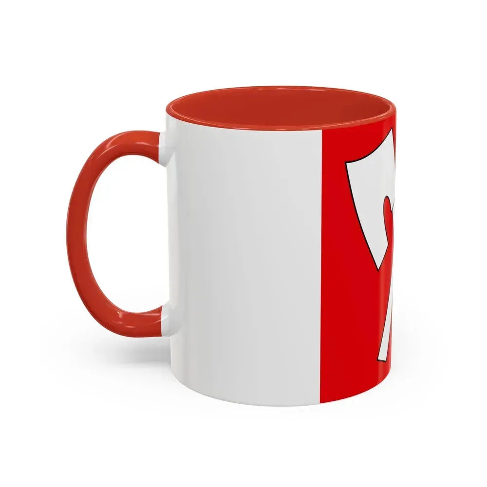 Flag of Biel Switzerland - Accent Coffee Mug - Go Mug Yourself