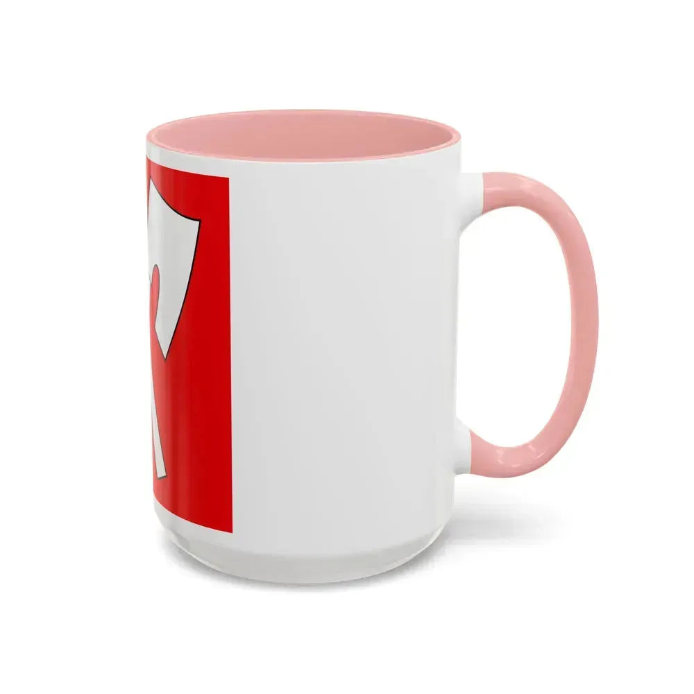 Flag of Biel Switzerland - Accent Coffee Mug - Go Mug Yourself