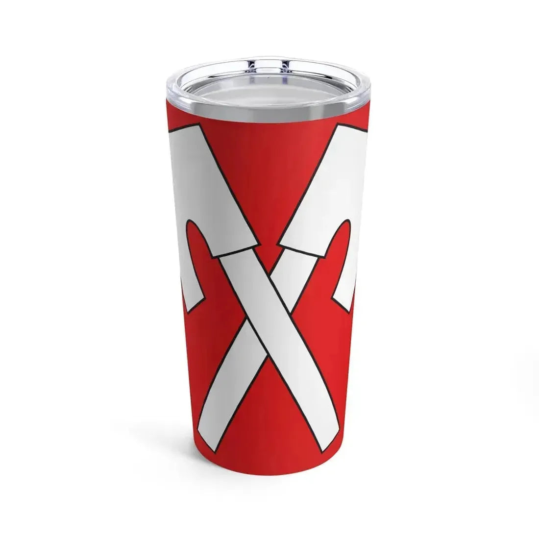 Flag of Biel Switzerland - Tumbler 20oz 20oz - Go Mug Yourself