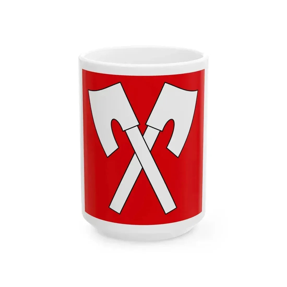 Flag of Biel Switzerland - White Coffee Mug 15oz - Go Mug Yourself