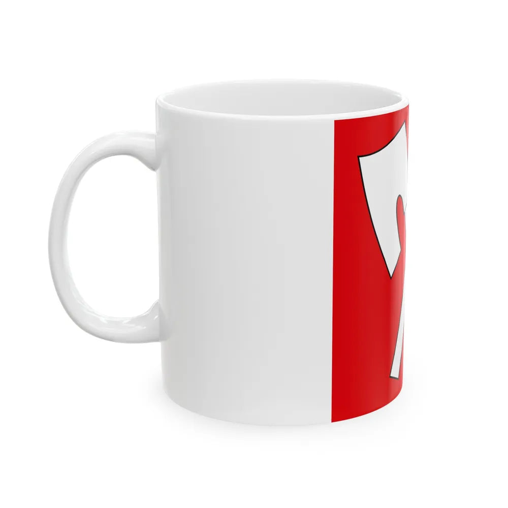 Flag of Biel Switzerland - White Coffee Mug-Go Mug Yourself