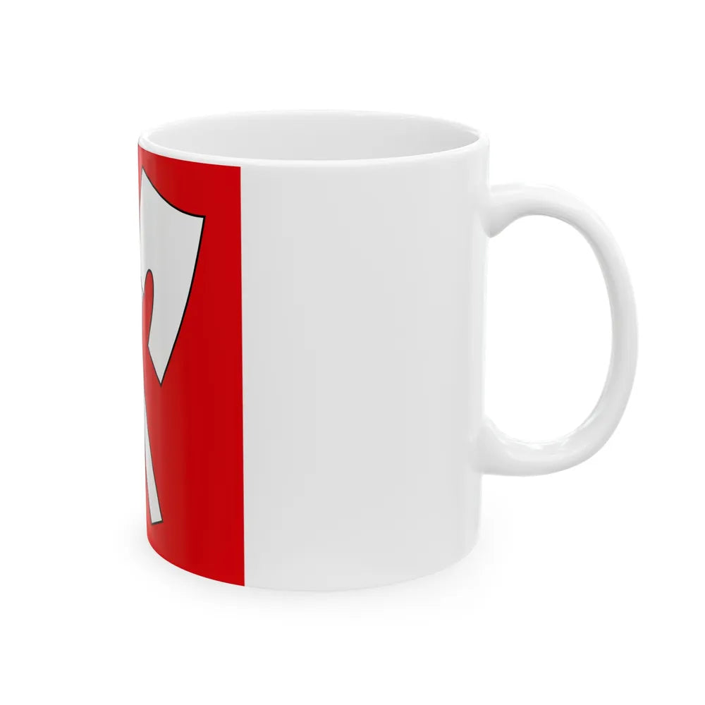 Flag of Biel Switzerland - White Coffee Mug-Go Mug Yourself