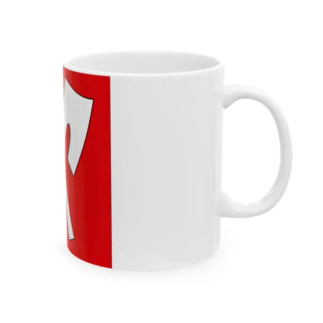 Flag of Biel Switzerland - White Coffee Mug - Go Mug Yourself