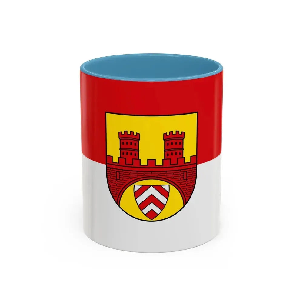 Flag of Bielefeld Germany - Accent Coffee Mug 11oz Light Blue - Go Mug Yourself
