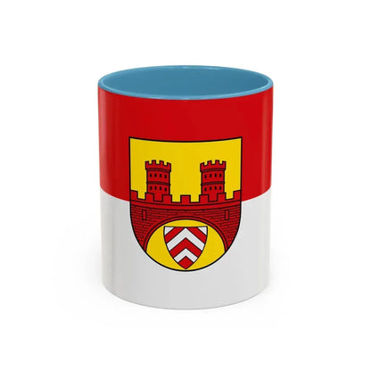 Flag of Bielefeld Germany - Accent Coffee Mug 11oz Light Blue - Go Mug Yourself