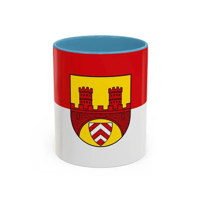 Flag of Bielefeld Germany - Accent Coffee Mug 11oz Light Blue - Go Mug Yourself