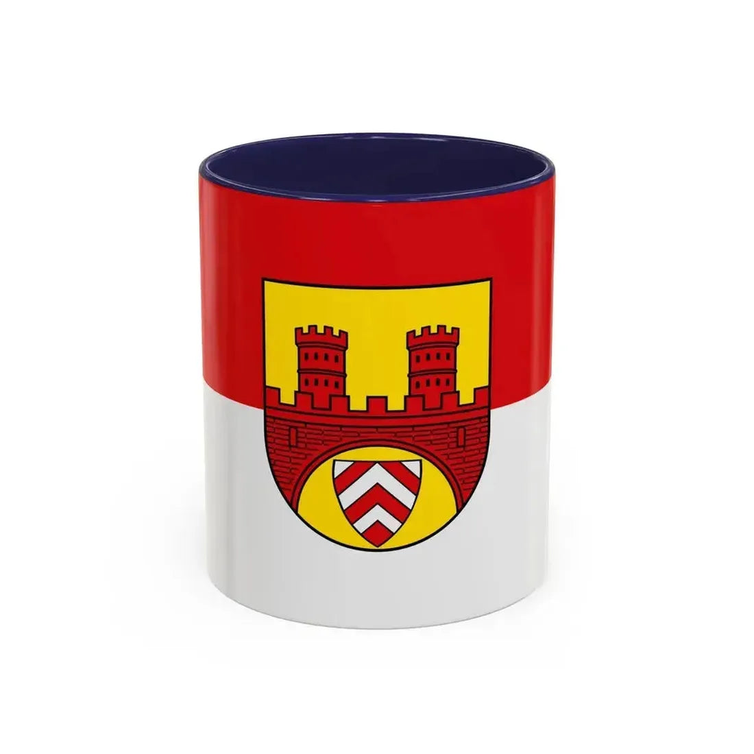 Flag of Bielefeld Germany - Accent Coffee Mug 11oz Navy - Go Mug Yourself