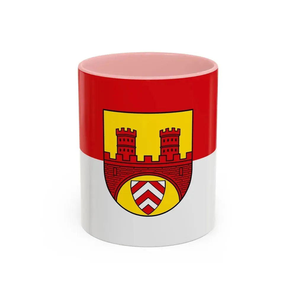 Flag of Bielefeld Germany - Accent Coffee Mug 11oz Pink - Go Mug Yourself