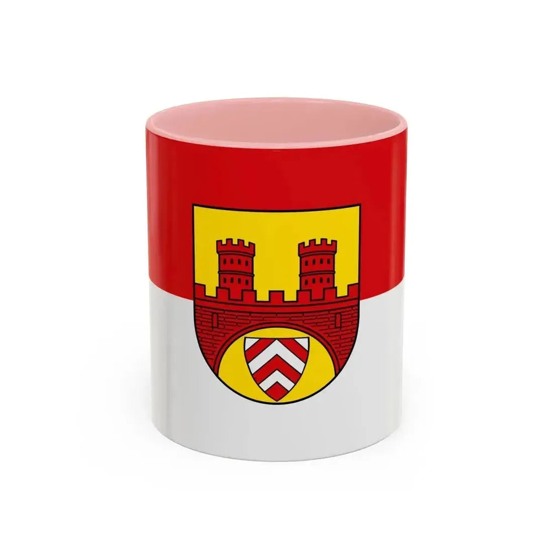 Flag of Bielefeld Germany - Accent Coffee Mug 11oz Pink - Go Mug Yourself
