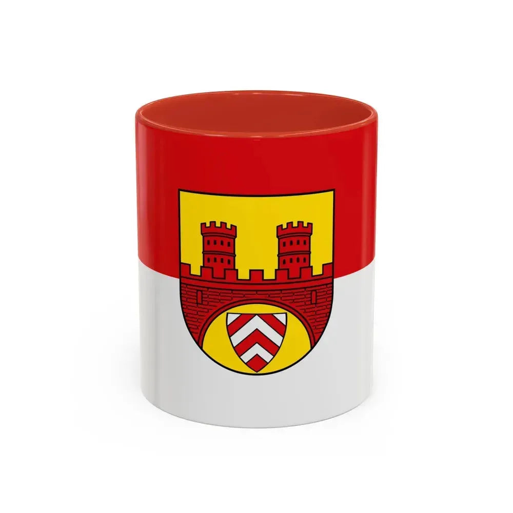 Flag of Bielefeld Germany - Accent Coffee Mug 11oz Red - Go Mug Yourself