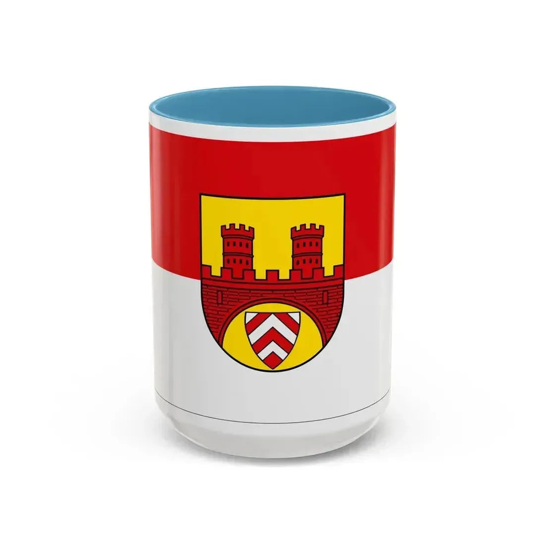 Flag of Bielefeld Germany - Accent Coffee Mug 15oz Light Blue - Go Mug Yourself