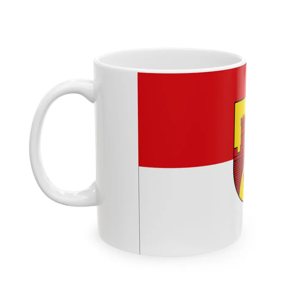 Flag of Bielefeld Germany - White Coffee Mug-Go Mug Yourself