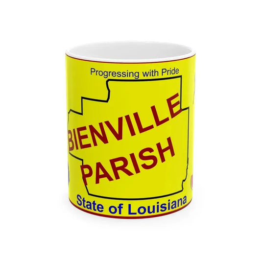 Flag of Bienville Parish Louisiana (United States) White Coffee Mug 11oz - Go Mug Yourself