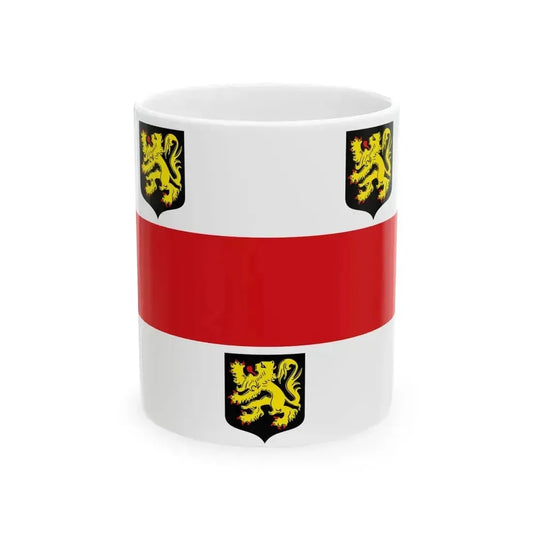 Flag of Bierbeek (Belgium) White Coffee Mug 11oz - Go Mug Yourself