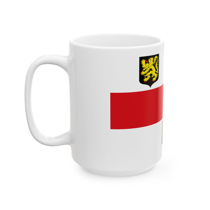 Flag of Bierbeek (Belgium) White Coffee Mug-Go Mug Yourself