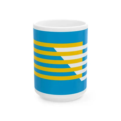 Flag of BiH third Westendorp proposal (Bosnia and Herzegovina) White Coffee Mug 15oz - Go Mug Yourself