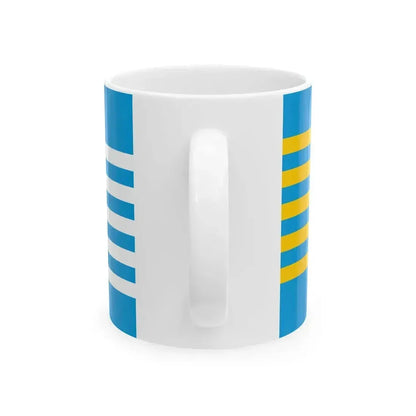 Flag of BiH third Westendorp proposal (Bosnia and Herzegovina) White Coffee Mug - Go Mug Yourself