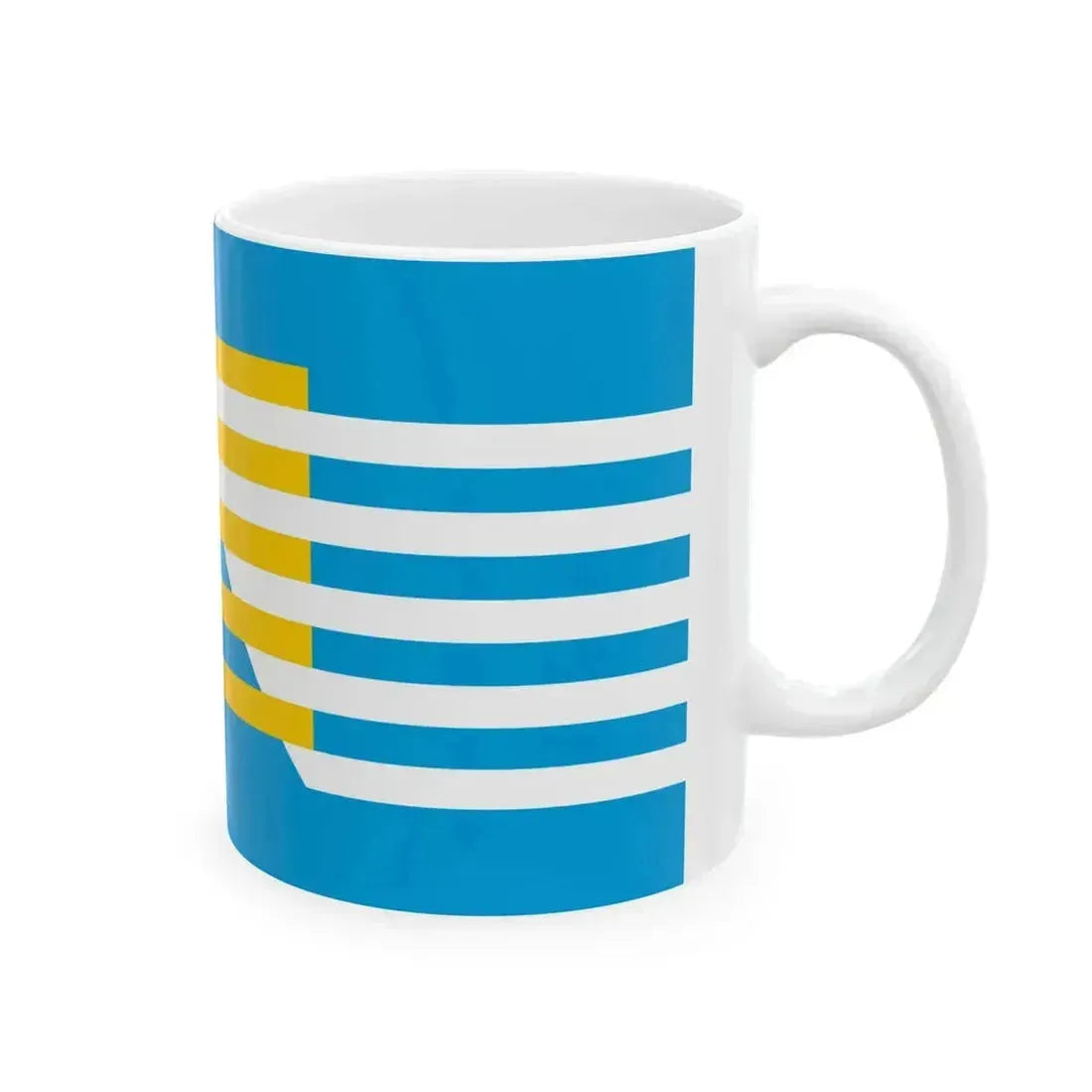 Flag of BiH third Westendorp proposal (Bosnia and Herzegovina) White Coffee Mug - Go Mug Yourself