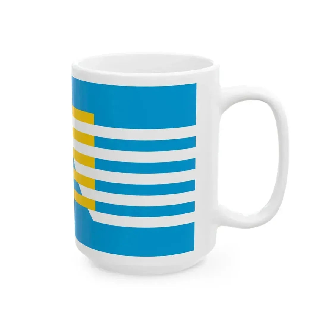 Flag of BiH third Westendorp proposal (Bosnia and Herzegovina) White Coffee Mug - Go Mug Yourself