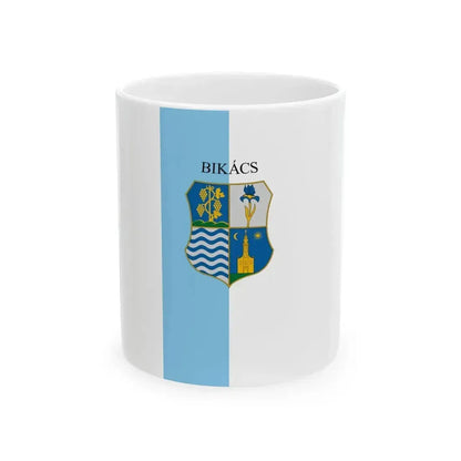 Flag of Bikacs (Hungary) White Coffee Mug 11oz - Go Mug Yourself