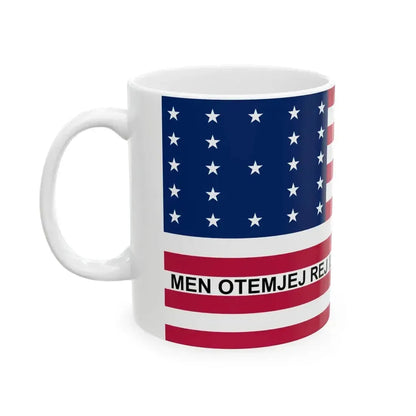Flag of Bikini Atoll (Marshall Islands) White Coffee Mug - Go Mug Yourself