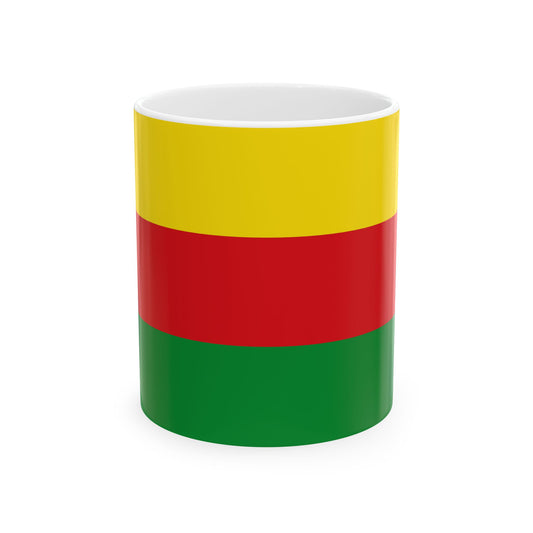 Flag of Bilzen (Belgium) White Coffee Mug-11oz-Go Mug Yourself