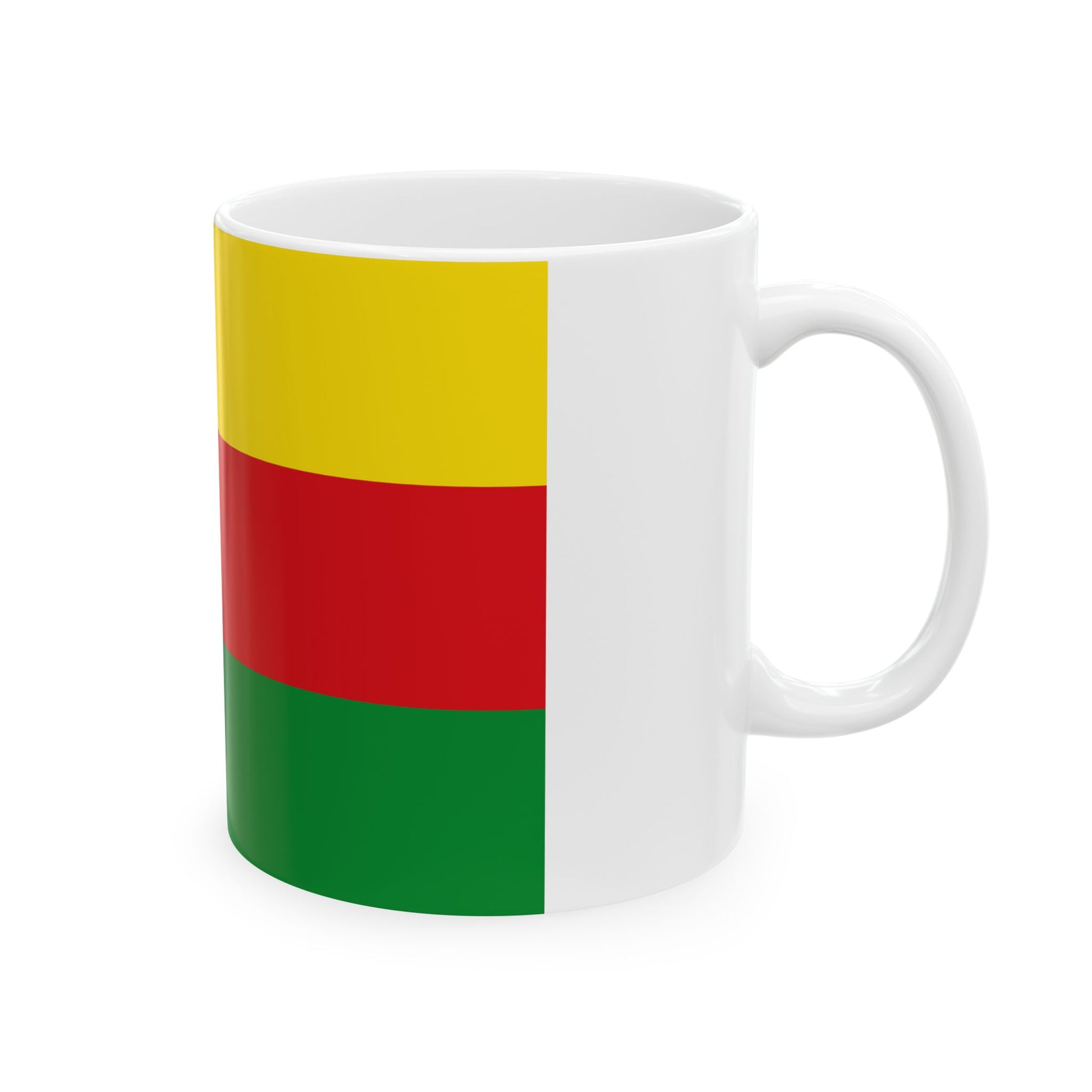 Flag of Bilzen (Belgium) White Coffee Mug-Go Mug Yourself