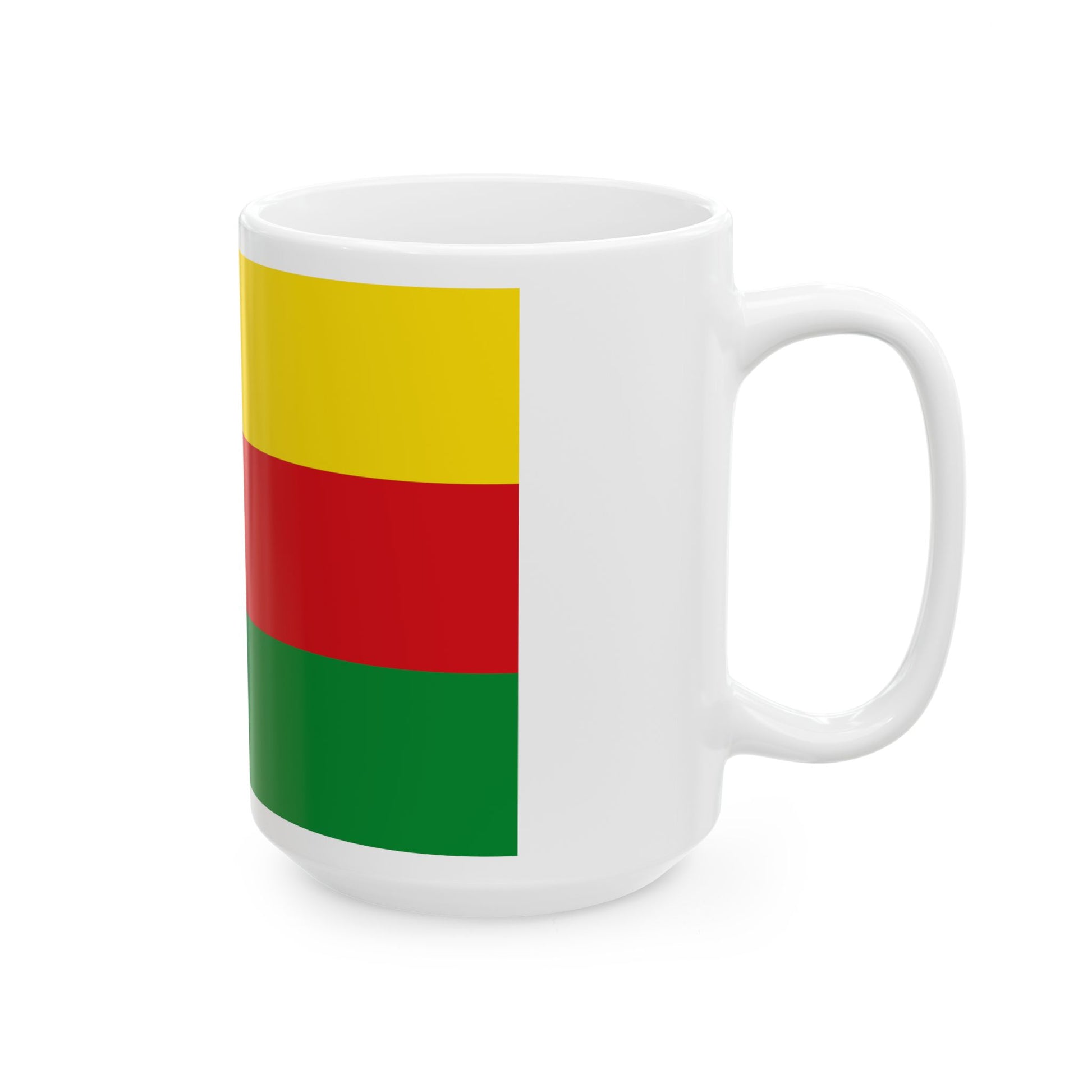 Flag of Bilzen (Belgium) White Coffee Mug-Go Mug Yourself