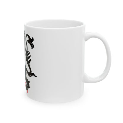 Flag of Binche (Belgium) White Coffee Mug-Go Mug Yourself