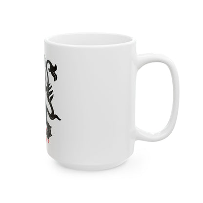 Flag of Binche (Belgium) White Coffee Mug-Go Mug Yourself