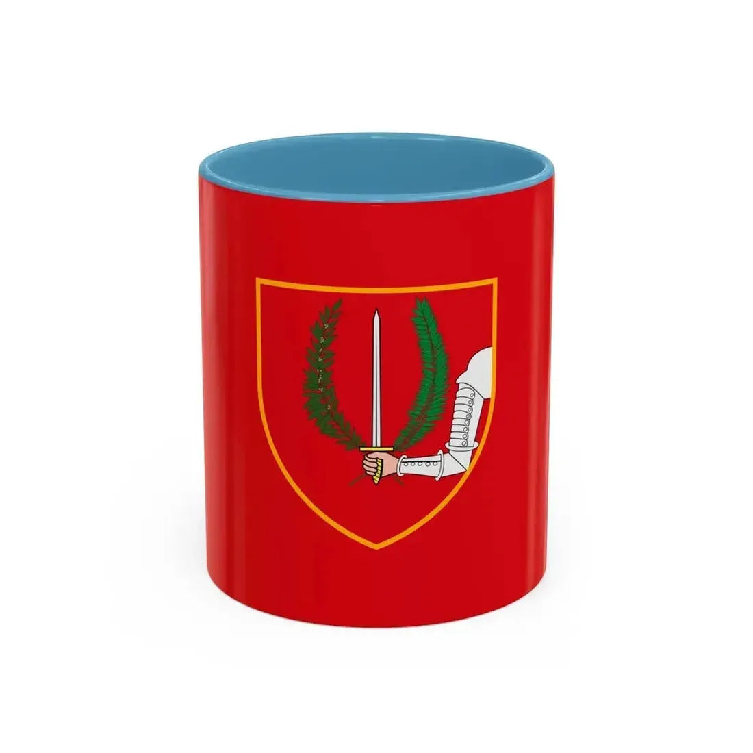 Flag of Birgu Malta - Accent Coffee Mug 11oz Light Blue - Go Mug Yourself
