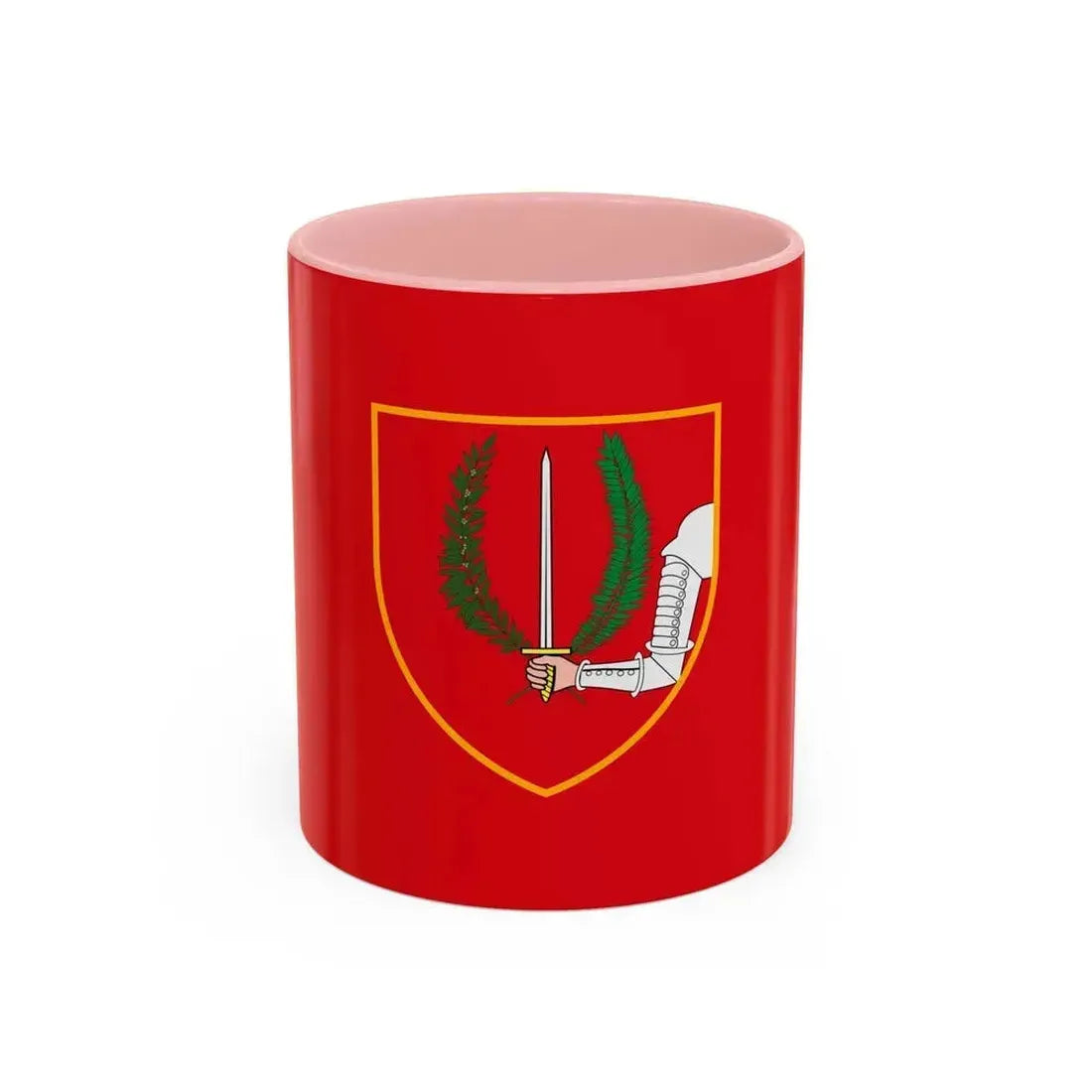 Flag of Birgu Malta - Accent Coffee Mug 11oz Pink - Go Mug Yourself