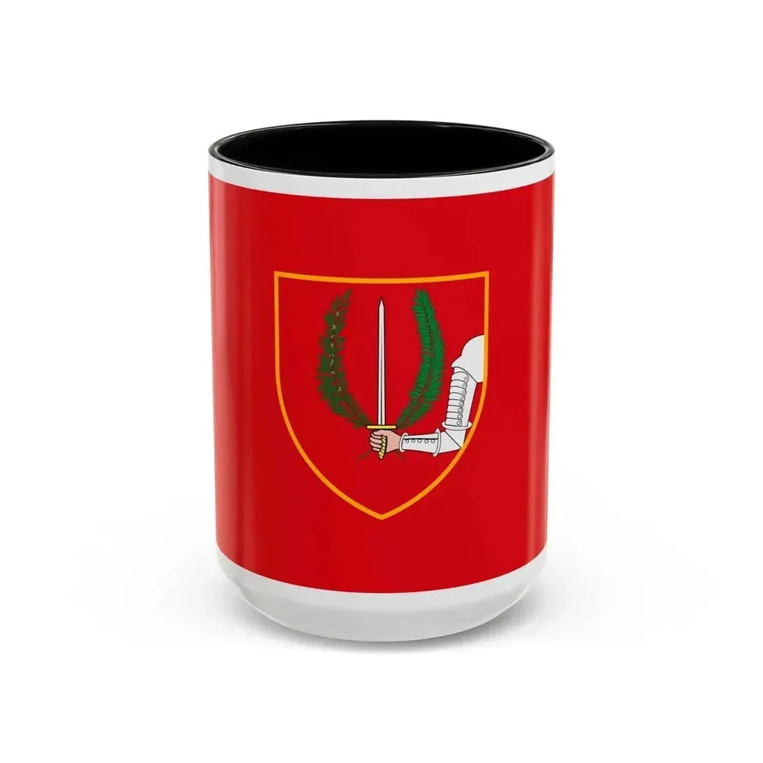 Flag of Birgu Malta - Accent Coffee Mug 15oz Black - Go Mug Yourself