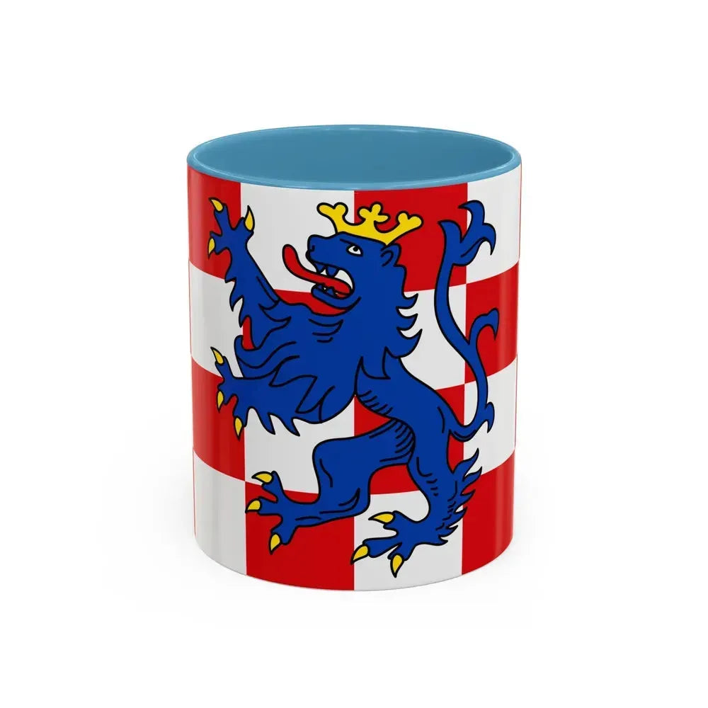 Flag of Birkenfeld Germany - Accent Coffee Mug 11oz Light Blue - Go Mug Yourself