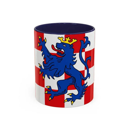 Flag of Birkenfeld Germany - Accent Coffee Mug 11oz Navy - Go Mug Yourself