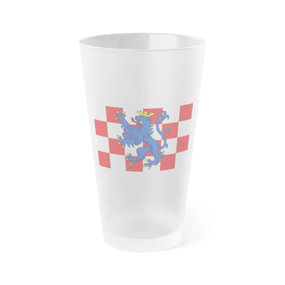 Flag of Birkenfeld Germany - Frosted Pint Glass 16oz-16oz-Frosted-Go Mug Yourself