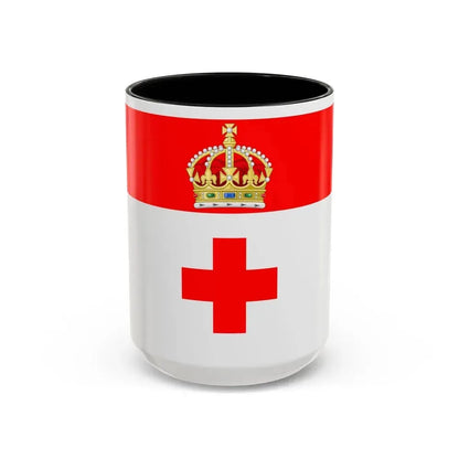 Flag of Birkirkara Malta - Accent Coffee Mug 15oz Black - Go Mug Yourself