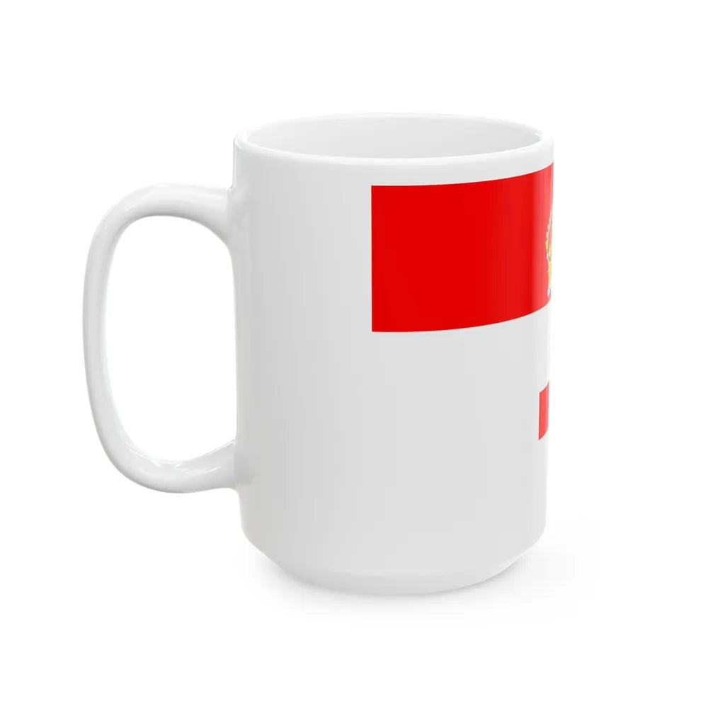 Flag of Birkirkara Malta - White Coffee Mug-Go Mug Yourself