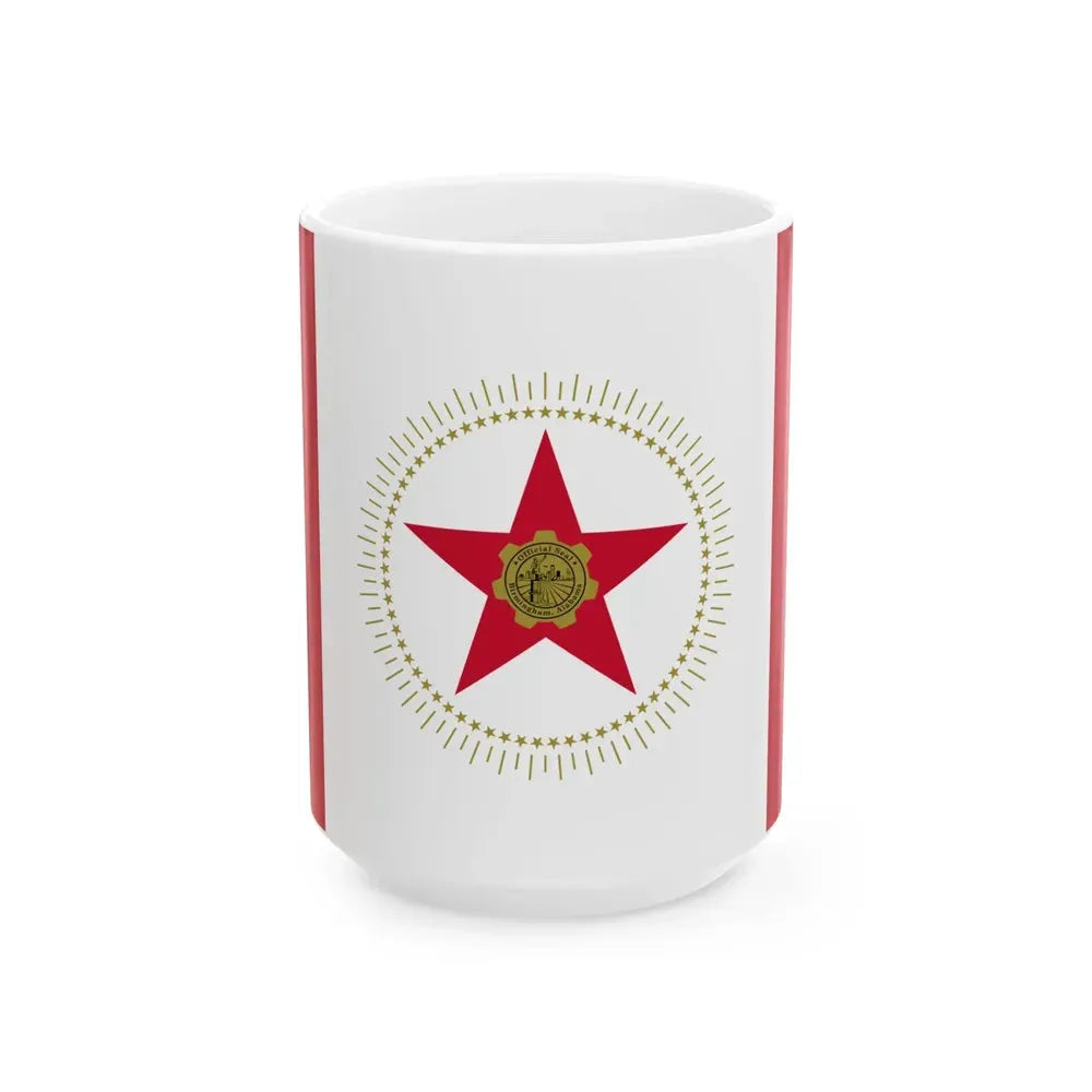 Flag of Birmingham Alabama (United States) White Coffee Mug 15oz - Go Mug Yourself