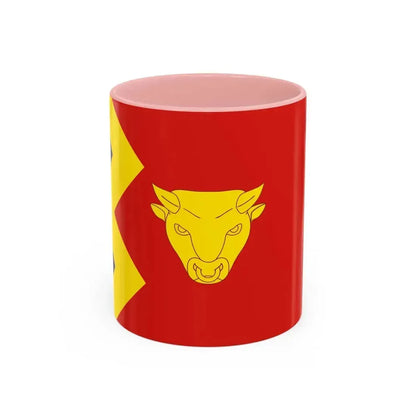 Flag of Birmingham UK - Accent Coffee Mug 11oz Pink - Go Mug Yourself
