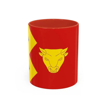 Flag of Birmingham UK - Accent Coffee Mug 11oz Red - Go Mug Yourself