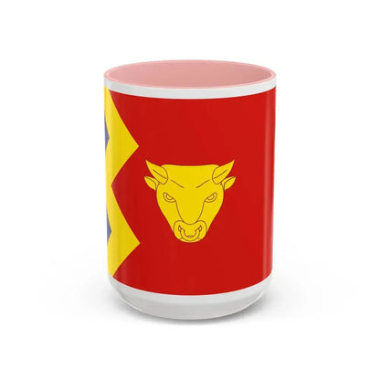 Flag of Birmingham UK - Accent Coffee Mug 15oz Pink - Go Mug Yourself