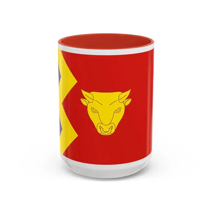 Flag of Birmingham UK - Accent Coffee Mug 15oz Red - Go Mug Yourself