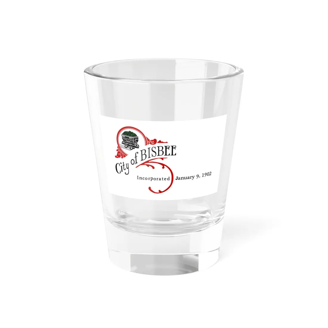 Flag of Bisbee Arizona (United States) Shot Glass 1.5oz 1.5oz - Go Mug Yourself