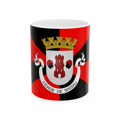 Flag of Bissau 1941-1974 (Guinea) White Coffee Mug 11oz - Go Mug Yourself