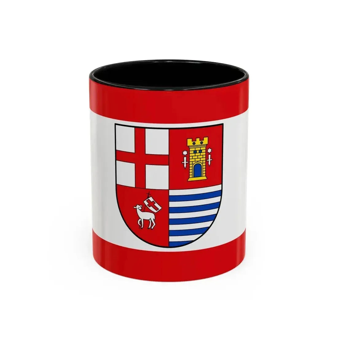 Flag of Bitburg Pruem Germany - Accent Coffee Mug 11oz Black - Go Mug Yourself