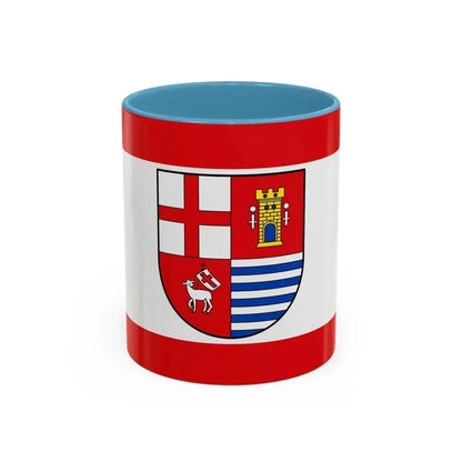 Flag of Bitburg Pruem Germany - Accent Coffee Mug 11oz Light Blue - Go Mug Yourself